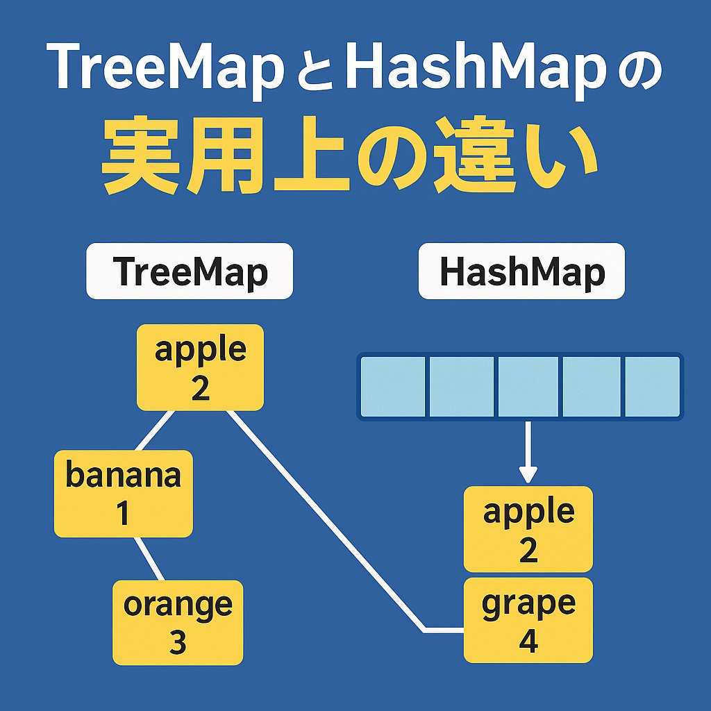 【徹底比較】JavaのTreeMapとHashMapの違いと使い分けを完全解説! | サイゼントアカデミーブログ
